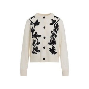 Jil Sander Floral Embroidered Wool Blend Sweater - NWT